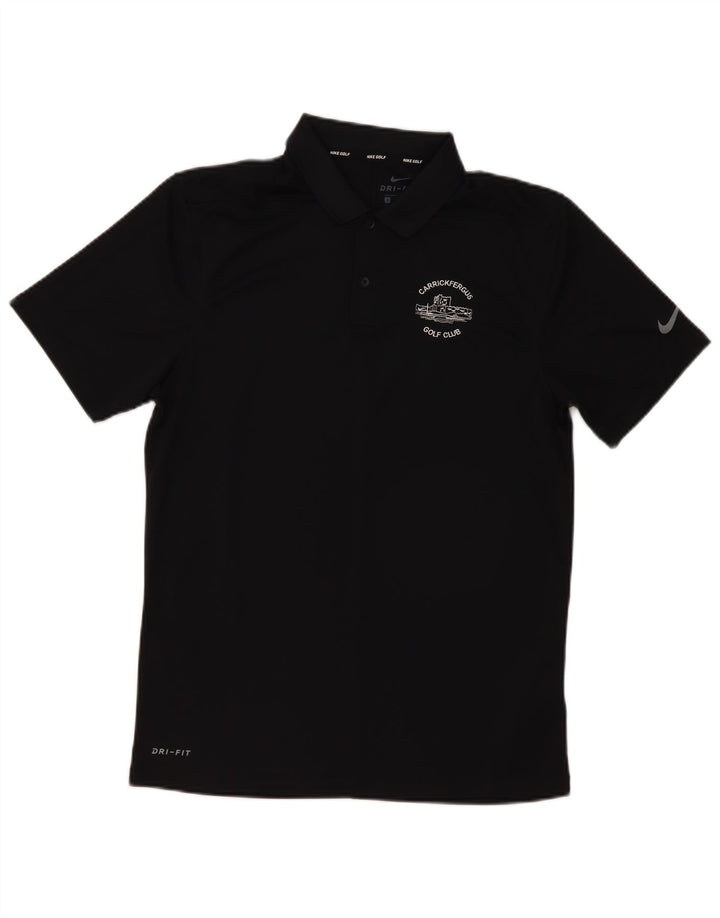 Nike Herren Dri Fit Poloshirt, Größe S, Schwarz, Polyester