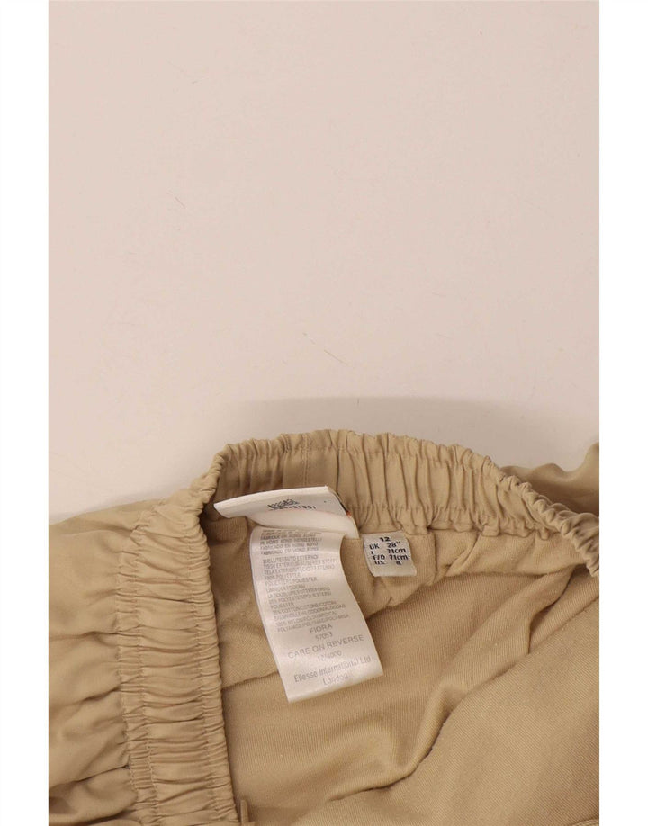 Ellesse Womens Straight Chino Trousers UK 12 Medium W24 L29 Beige Polyester