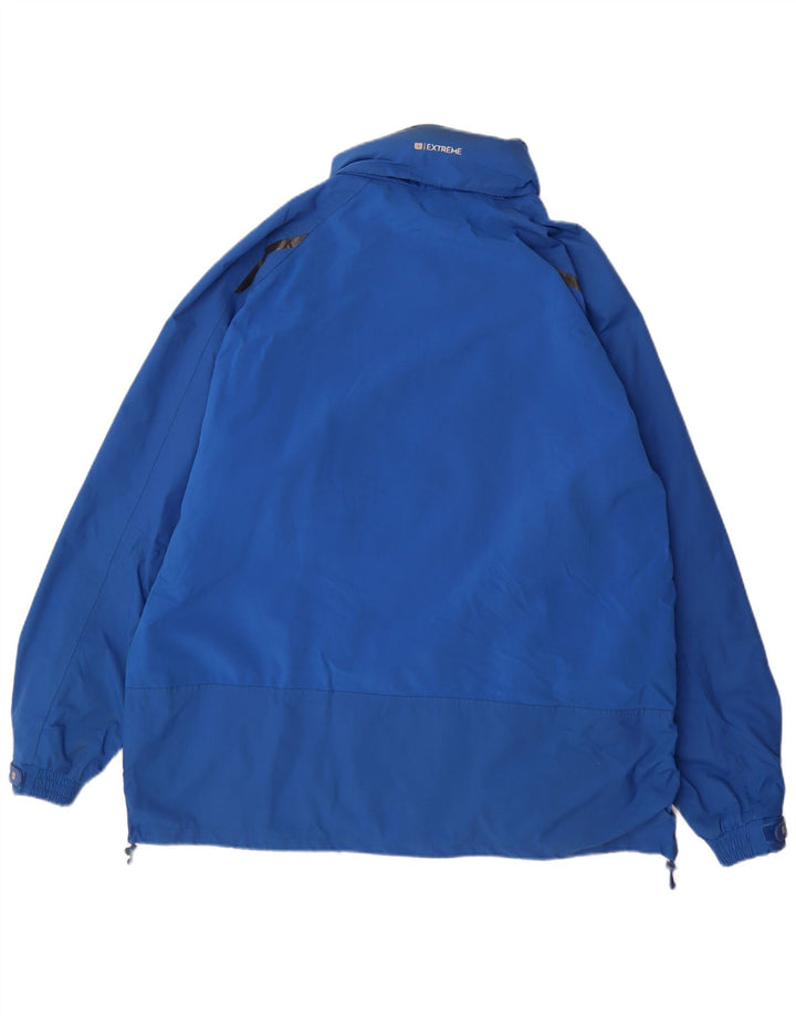 MOUNTAIN WAREHOUSE Mens Rain Jacket UK 44 2XL Blue Nylon