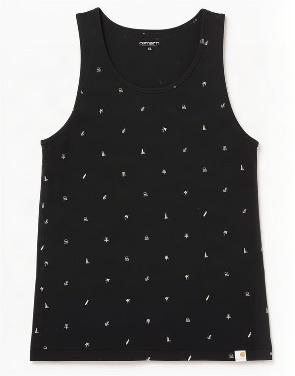 Carhartt Boys Vest Top 15-16 år XL Sort plettet bomuld