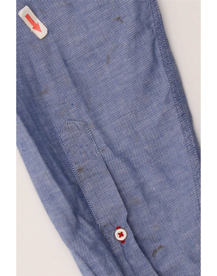 Tommy Hilfiger Mens Shirt Medium Blue Cotton