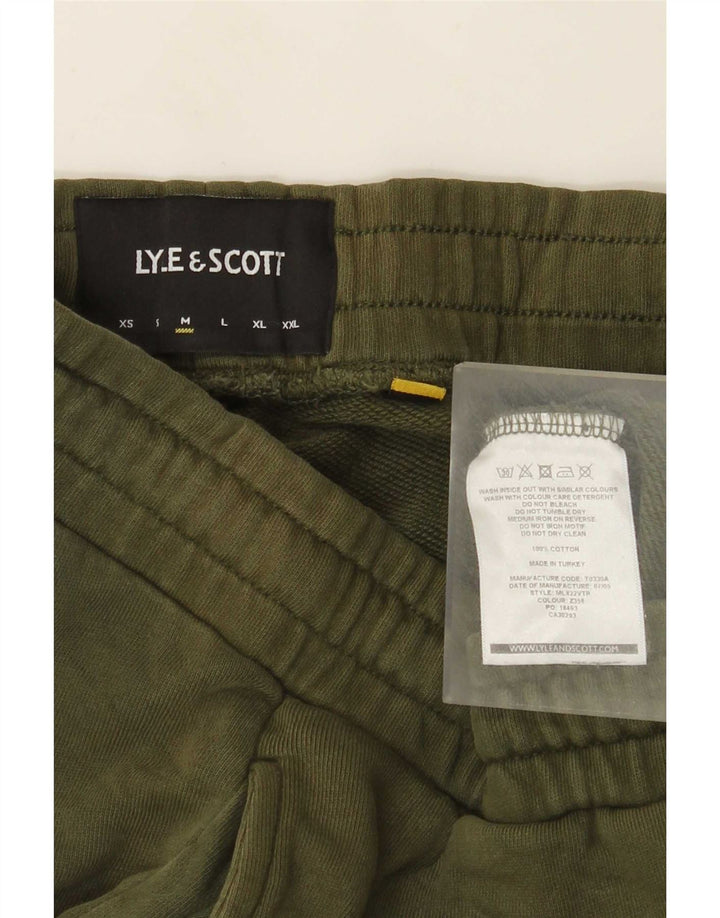 Lyle & Scott Pantaloni da tuta da uomo Joggers Cotone verde medio