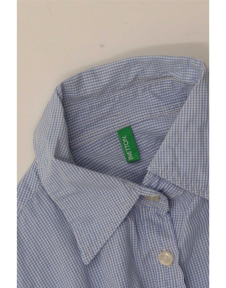 Camicia da donna Benetton UK 10 Small Blue Gingham