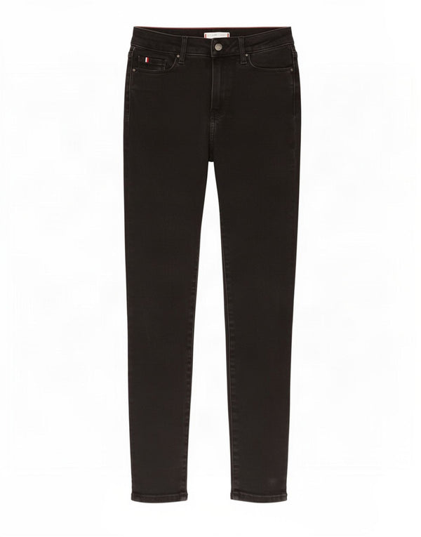 Tommy Hilfiger Vaqueros Harlem Ultra Ajustados para Mujer W26 L28 Algodón Negro