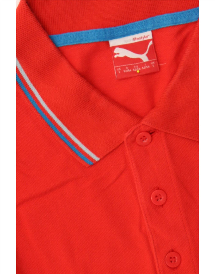 PUMA Mens Polo Shirt Large Red Vintage Puma and Second-Hand Puma from Messina Hembry 