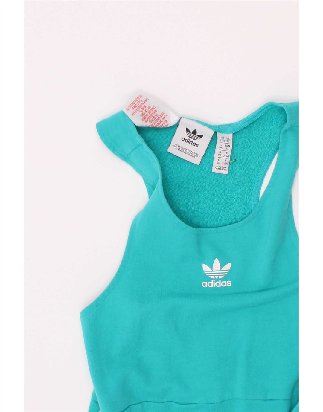 Adidas Boys Sleeveless Jumpsuit 2-3 Years Blue