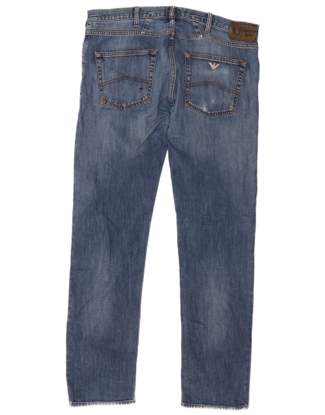 Armani Uomo J45 Jeans dritti regolari W38 L34 Cotone blu
