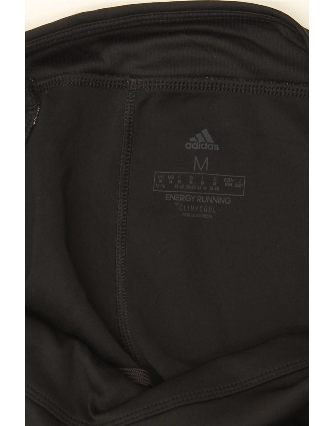 Adidas Womens Climacool Crop Leggings UK 12/14 Medium Black Colourblock