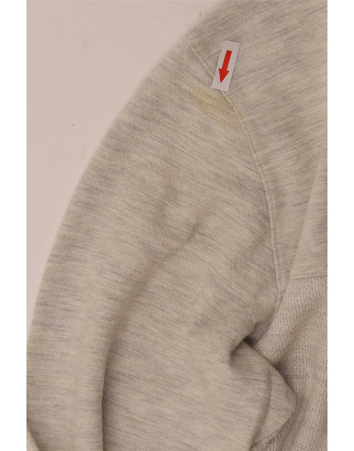 Rip Curl Herre Crew Neck Jumper Sweater Medium Grey Flecked Bomuld