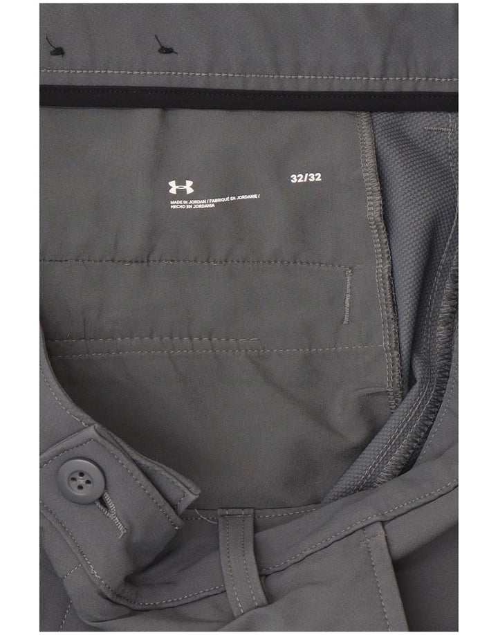 Under Armour Mens Slim Fit Chino Trousers W32 L32 Grey