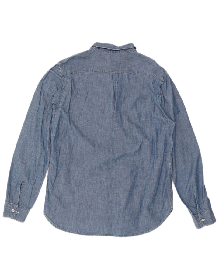 Lee Herre Indigo Regular Fit Pullover Shirt Medium Blue
