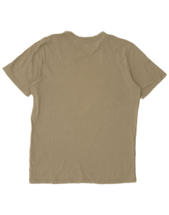 T-shirt grafica da uomo LEVI'S Top in cotone kaki medio