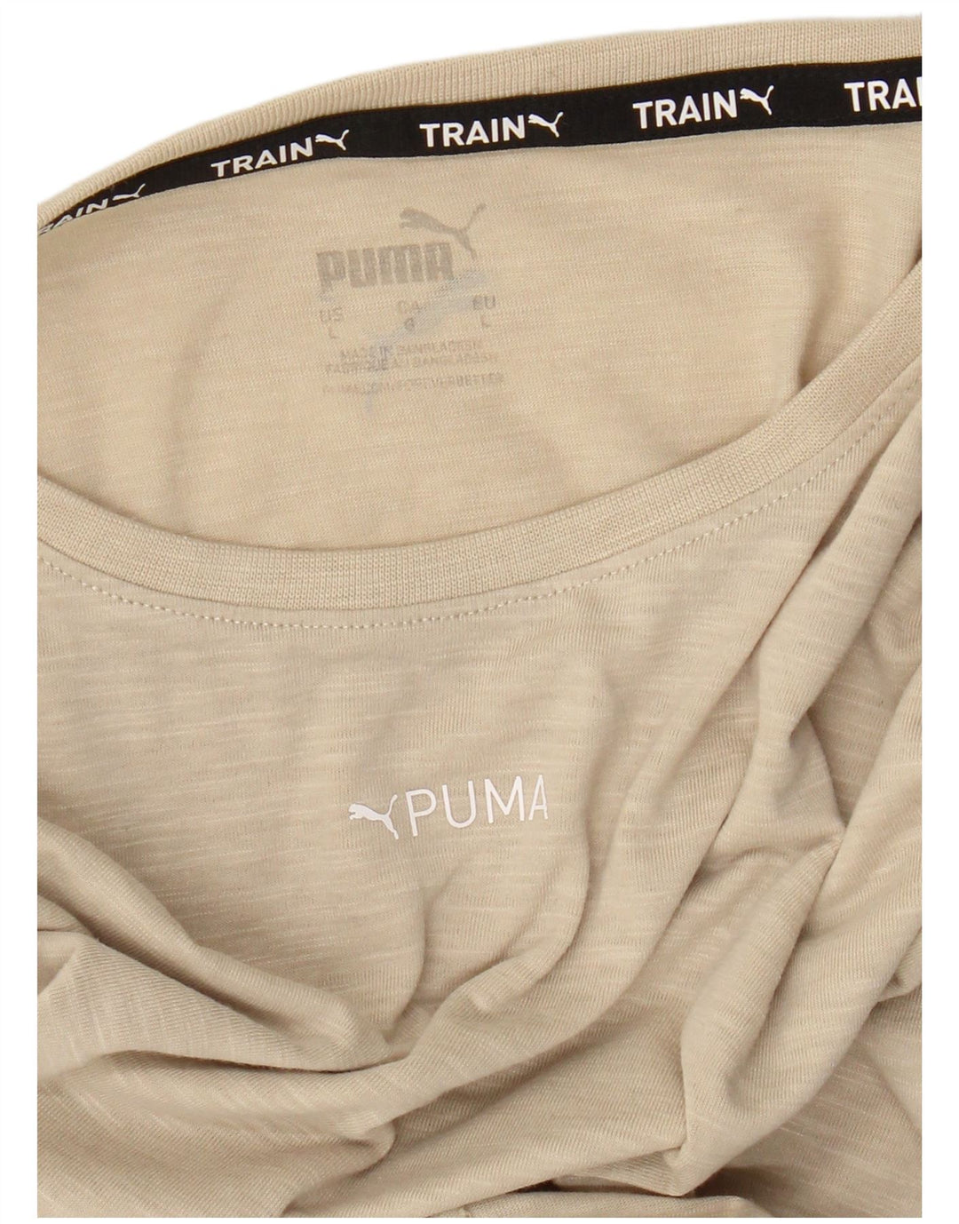 Puma T-Shirt Homme Beige Moucheté Large