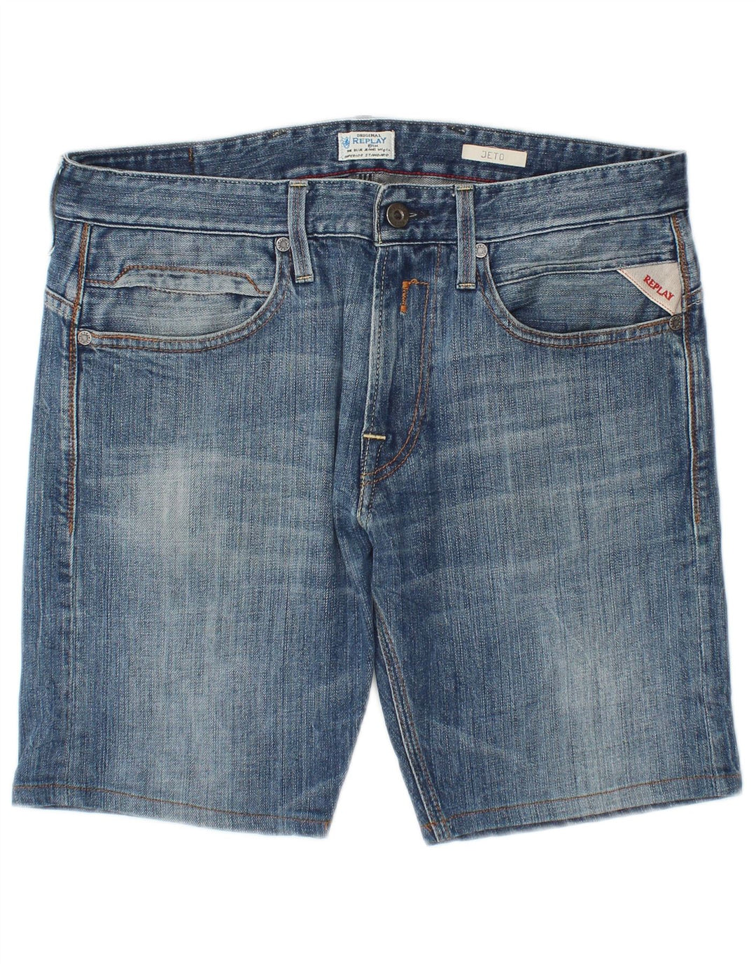 Replay Herren Jeto Denim Shorts W32 Large Blau