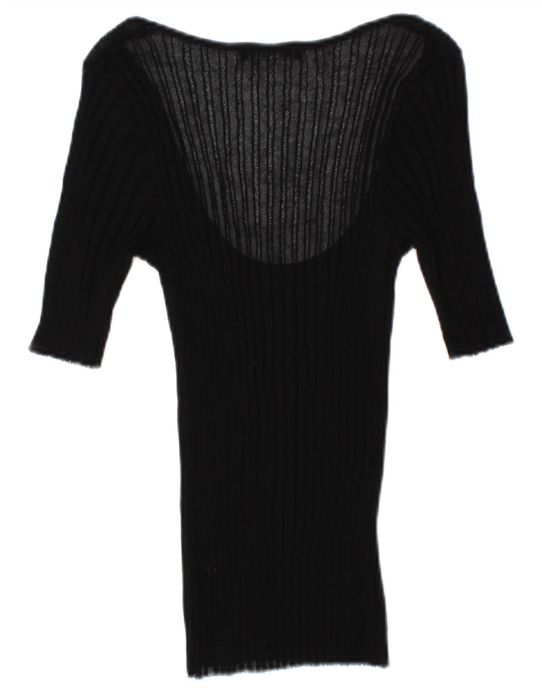 Top Zara da donna con maniche a 3/4 trasparenti, taglia UK 12, colore nero medio