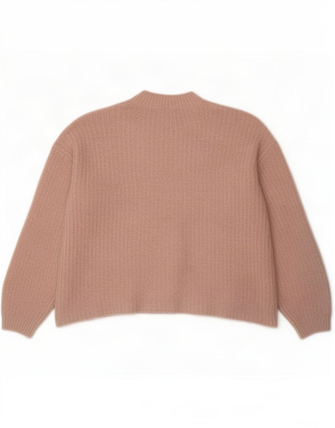 Marks & Spencer Womens Oversized Crew Neck Jumper Sweater UK 14 Medium Pink