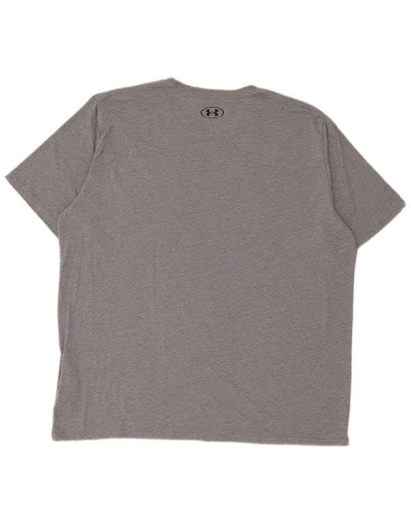 Camiseta masculina Under Armour Loose Fit Top 2XL Algodão Cinza