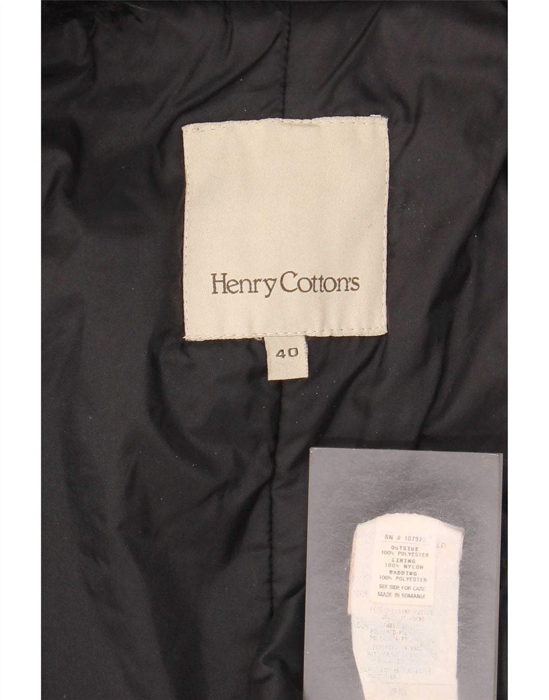 Cappotto da donna Henry Cottons IT 40 piccolo poliestere nero