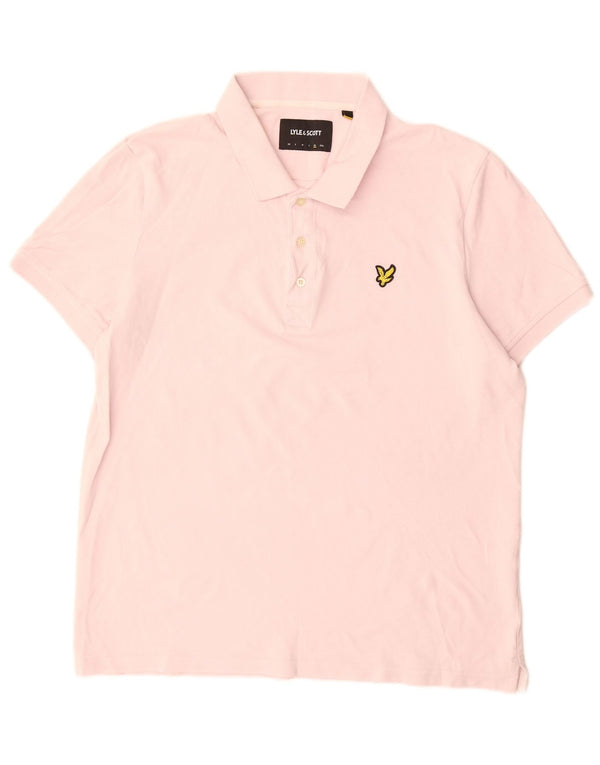 Polo da uomo Lyle & Scott XL in cotone rosa