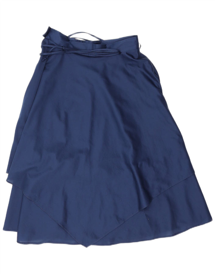 Vintage asymmetrisk nederdel til kvinder W26 lille marineblå