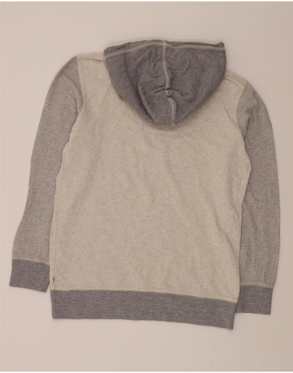LEVI'S Mens Standard Fit Hoodie Jumper Medium Grey Colourblock Cotton