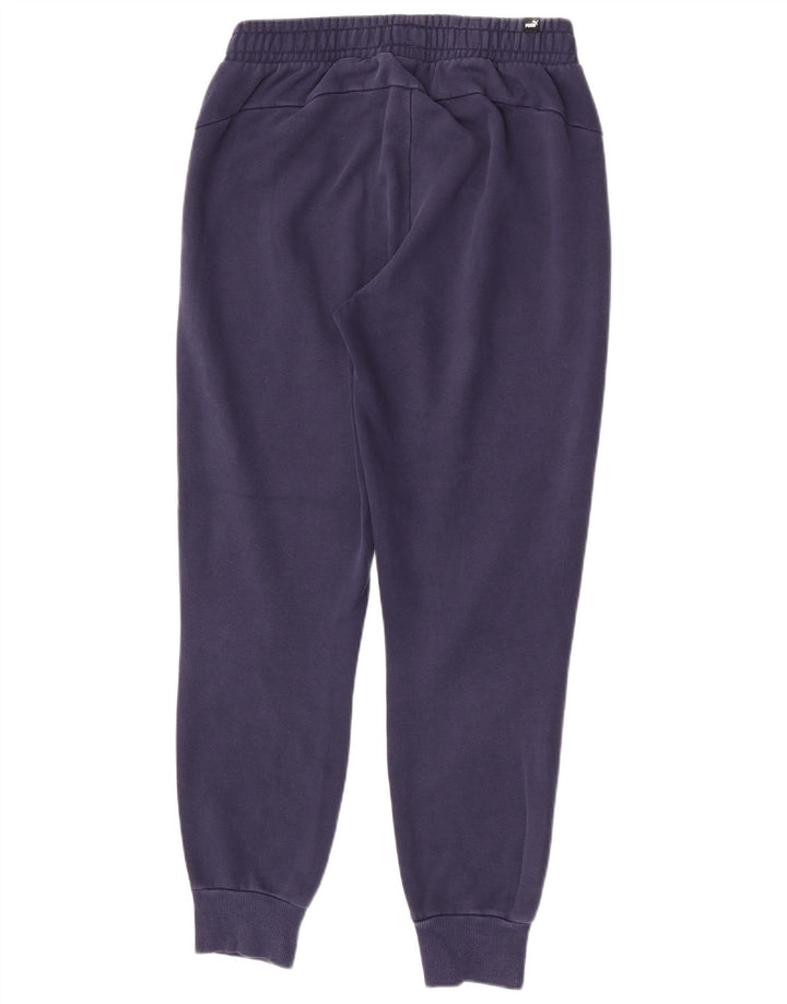 Puma Mens Tracksuit Trousers Joggers Medium Navy Blue Cotton