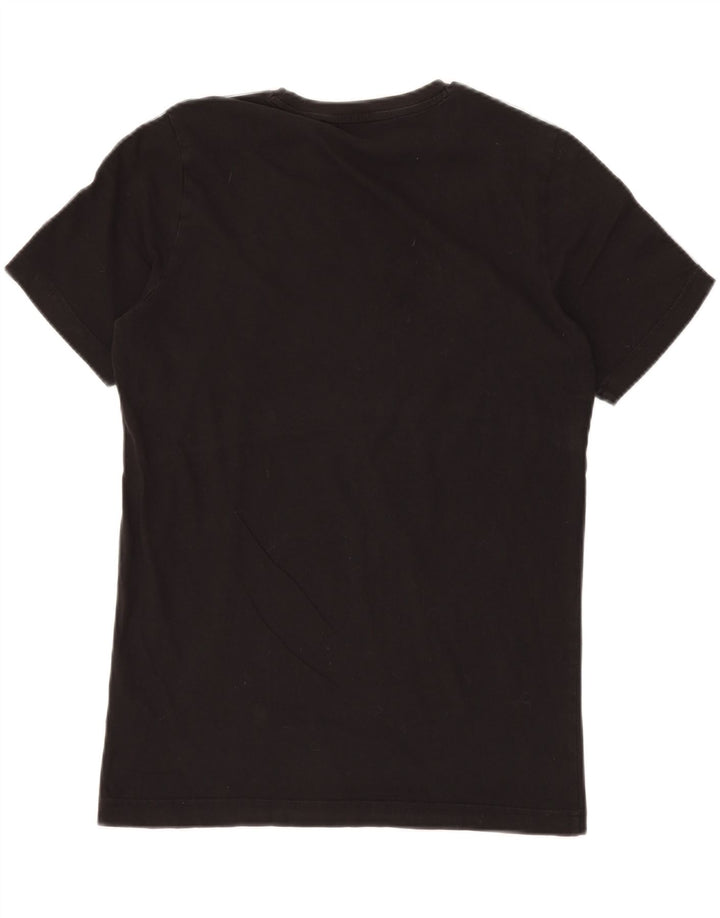 PUMA Grafisk T-shirt til mænd, medium sort bomuld