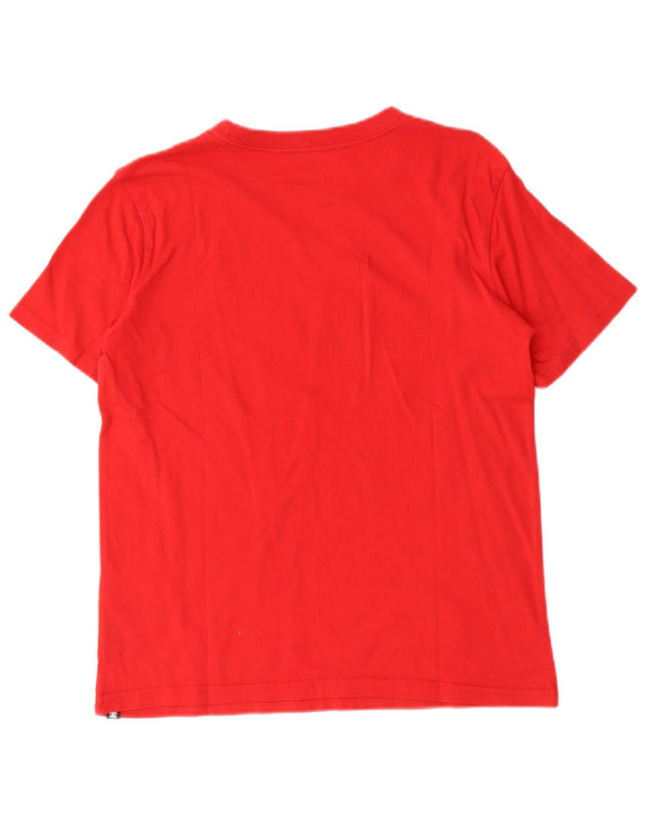 DC Boys Graphic T-Shirt Top 13-14 Years Large Red Cotton