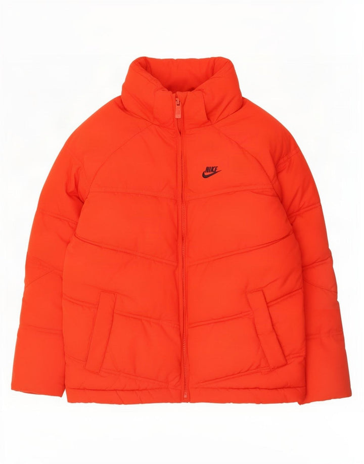 Nike drenge hættepolstret jakke 8-9 år Lille rød polyester