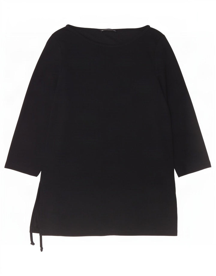 Marina Rinaldi Dame Top 3/4 ærmer UK 14 Medium Sort Viscose