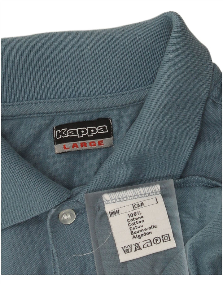 Kappa Polo Homme Grand Bleu Coton