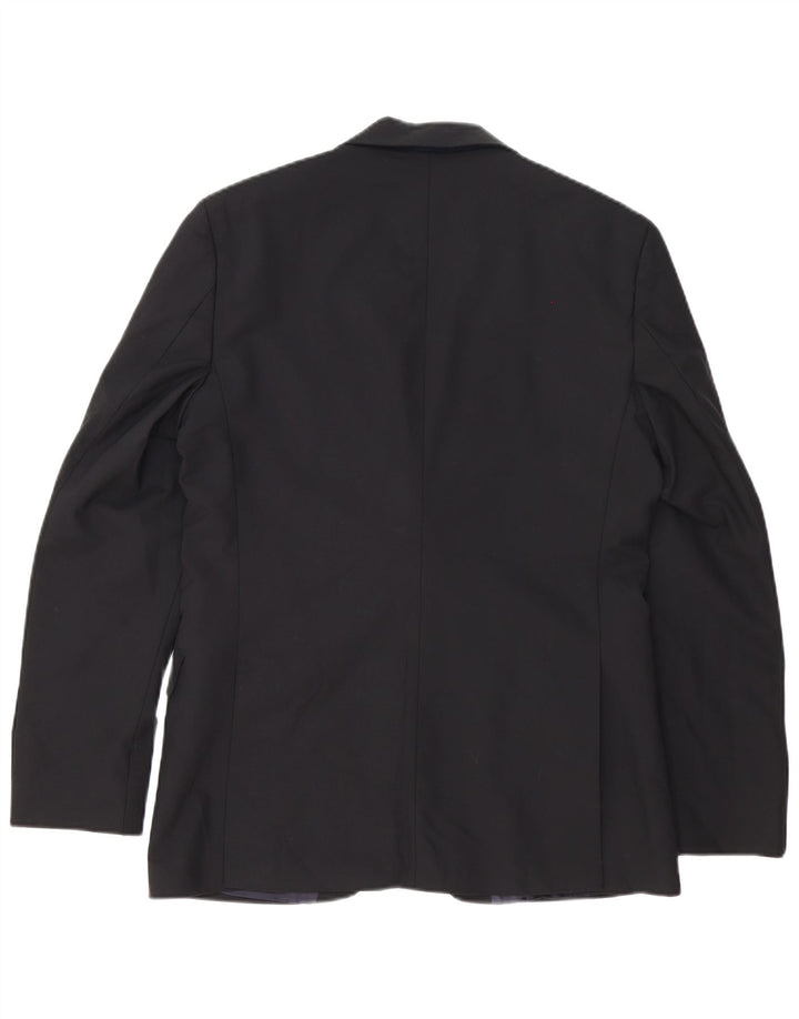 Ted Baker Herre 2-knaps Regular Fit Blazer-jakke UK 38 Medium Sort Bomuld