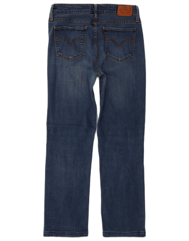 Levi's Womens 714 Straight Jeans W28 L26 Blue Lyocell