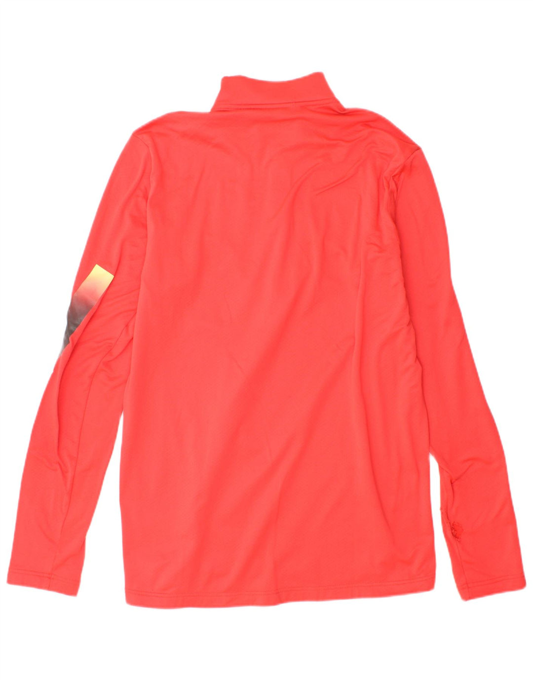 Adidas Mens Graphic Zip Neck Pullover Tracksuit Top Medium Red Polyester