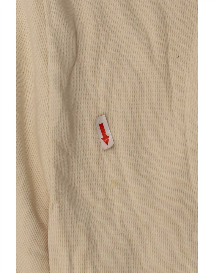Maglia da uomo Fila con cappuccio a maniche lunghe grande in cotone beige