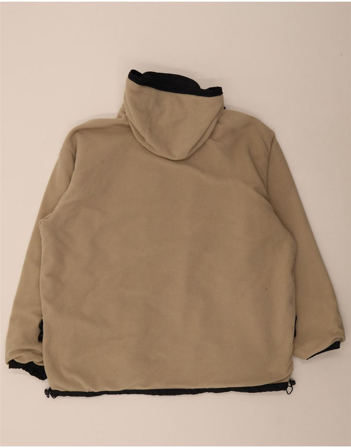 Giacca reversibile da uomo Kappa con vestibilità ampia e cappuccio UK 40 grande poliestere nero