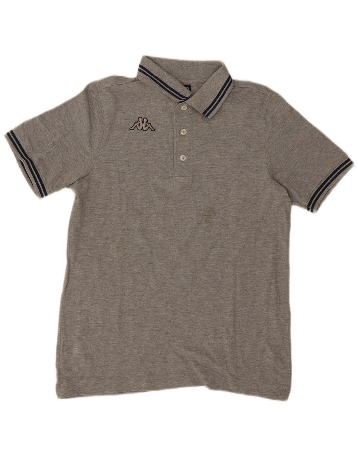 Kappa Mens Polo Shirt XS Grey Cotton