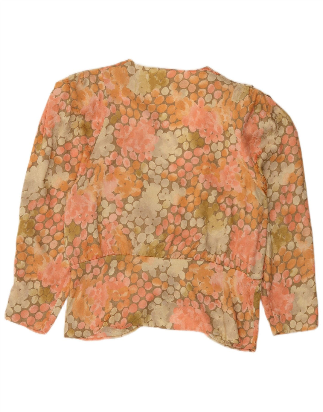 Vintage Womens Shirt Blouse UK 16 Large Multicoloured Spotted