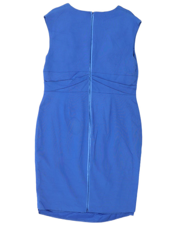 Coast Womens Sleeveless Sheath Dress UK 18 XL Blue Viscose
