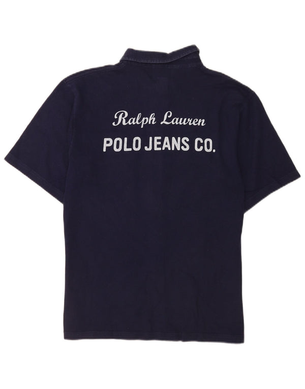 Ralph Lauren Boys Grafikus rövid ujjú ing 14-15 éves nagy sötétkék