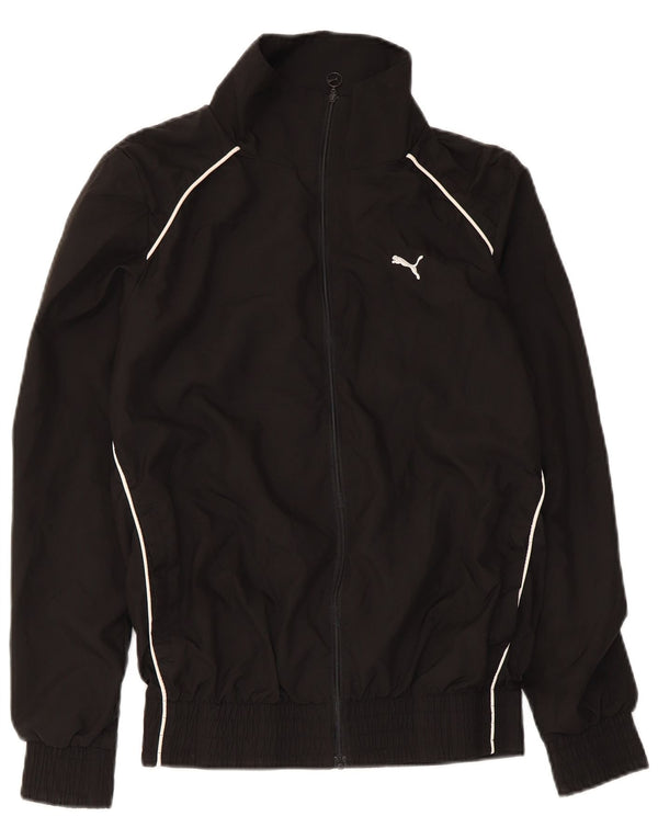 Puma Γυναικεία αθλητική φόρμα Top Jacket UK 10 Small Black Polyester