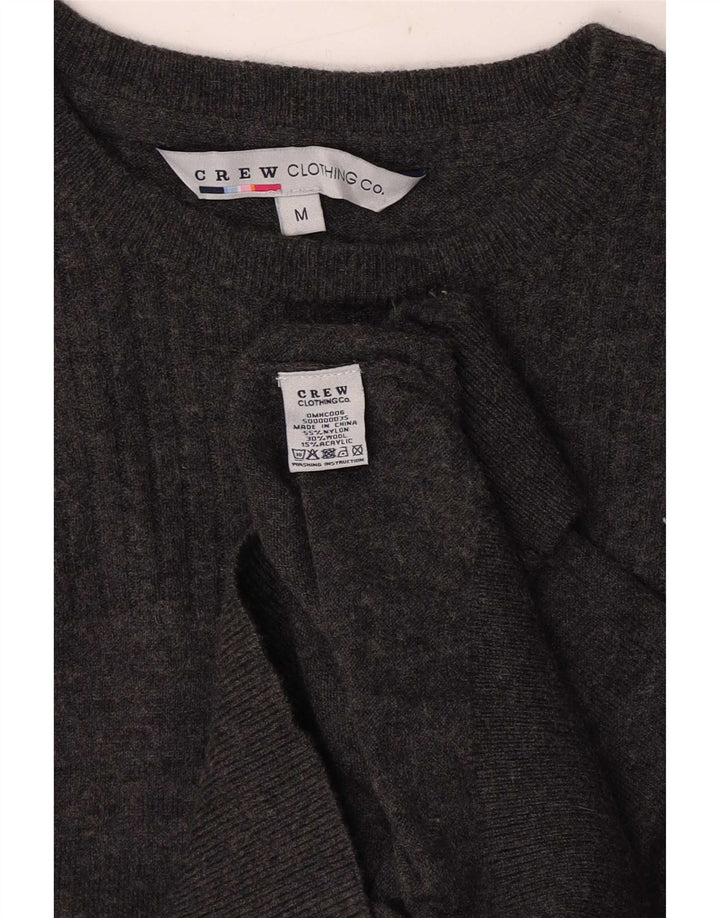 Crew Clothing Mens Boat Neck Jumper Sweater Medium Grey Nylon