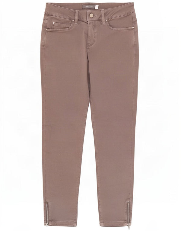 MINT VELVET Женские узкие повседневные брюки UK 10 Small W28 L26 Серый хлопок