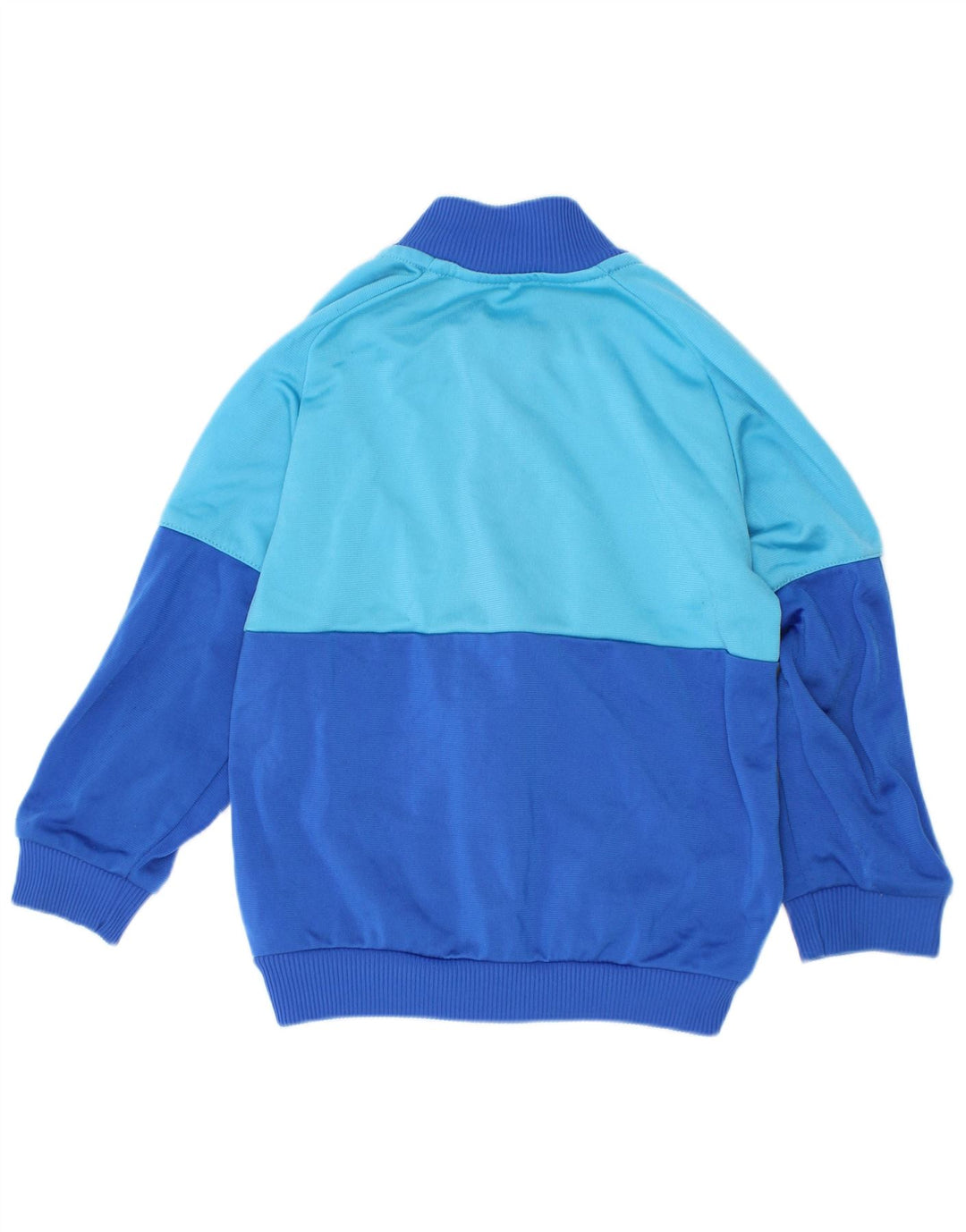 Adidas Boys Graphic Tracksuit Top Jacket 2-3 Years Blue Colourblock