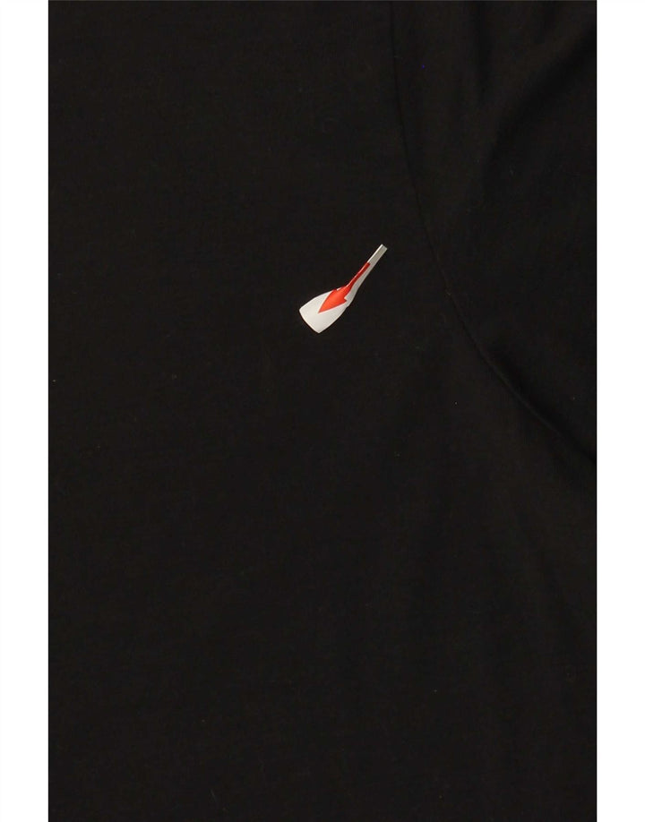 Adidas Mens Camiseta Top Médio Poliéster Preto