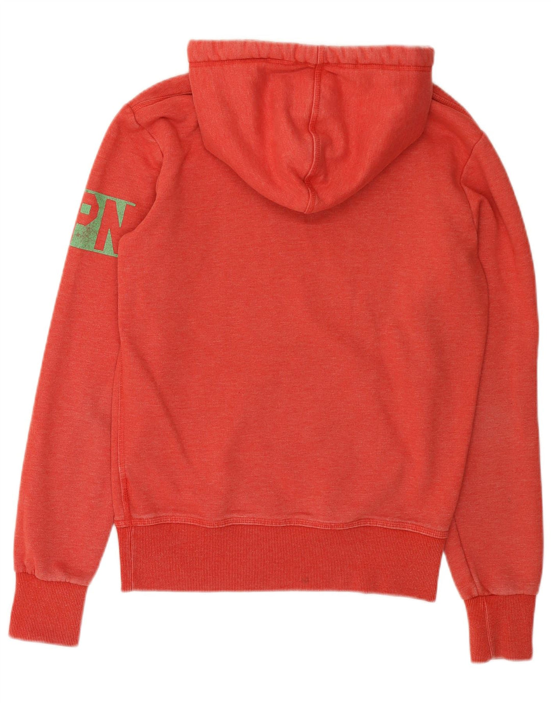 Superdry Mens Graphic Hoodie Jumper Small Red Cotton