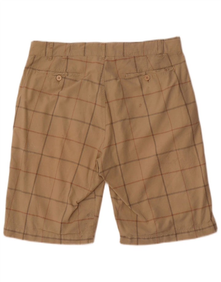 Pantaloncini chino da uomo Converse medi W32 in cotone a quadri beige