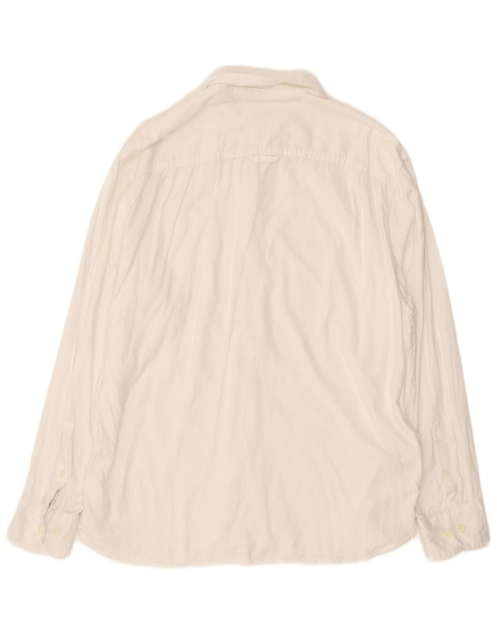 Tommy Bahama Mens Shirt Large White Lyocell