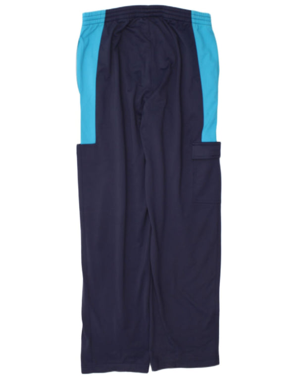 Fila Mens Tracksuit Trousers IT 50 Medium  Navy Blue Colourblock Polyester