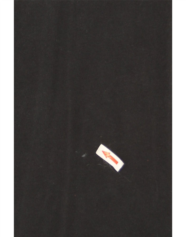 T-shirt grafica Nike Swoosh da uomo in cotone medio nero